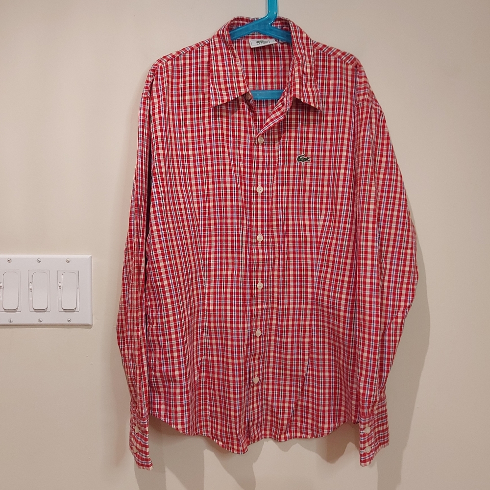 ❣️Boys Lacoste long-sleeve shirt size 10-12 (#605)